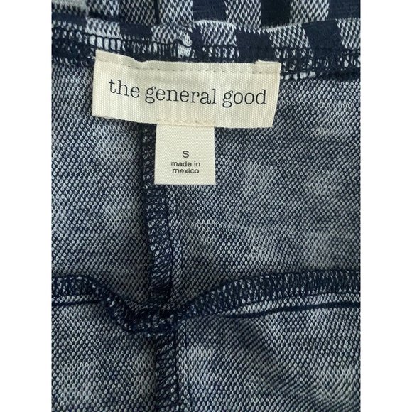 NEW The General Good Women’s Mini Navy Blue‎ White Check Apron Dress SZ S NWOT - Picture 3 of 5